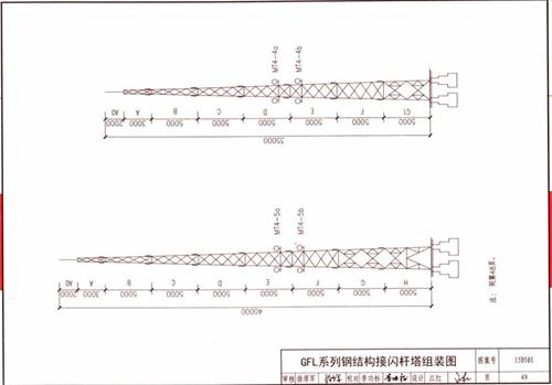 gfl避雷針塔安裝圖